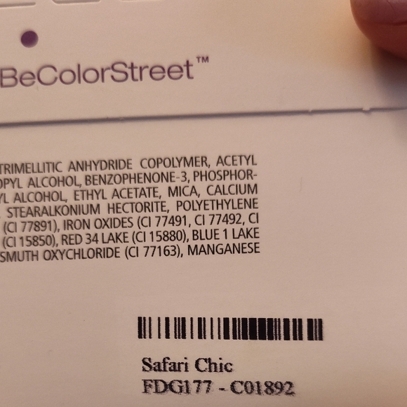 Color Street Green and White Nail Polish Strips - Picture 11 of 11